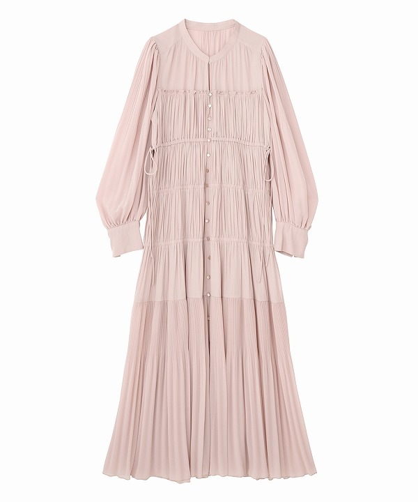 COCODEAL ココディール ギャザードロストティアードワンピース