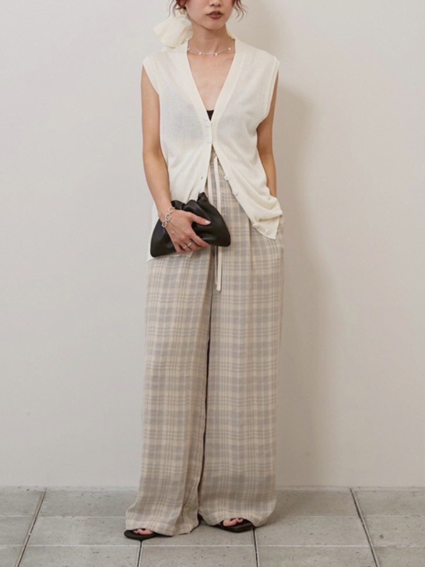 TODAYFUL �ȥ��ǥ��ե�  Tencelsilk Knit Vest 12610517  /����󥻥������Բľ��� �������ˤ�15���ޤ�¨��ȯ��(���˰ʳ�)��