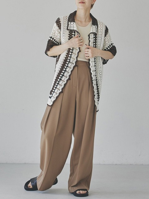 桜瑪瑙 TODAYFUL 即日発送/TODAYFUL トゥデイフル/Tuck Twill Trousers