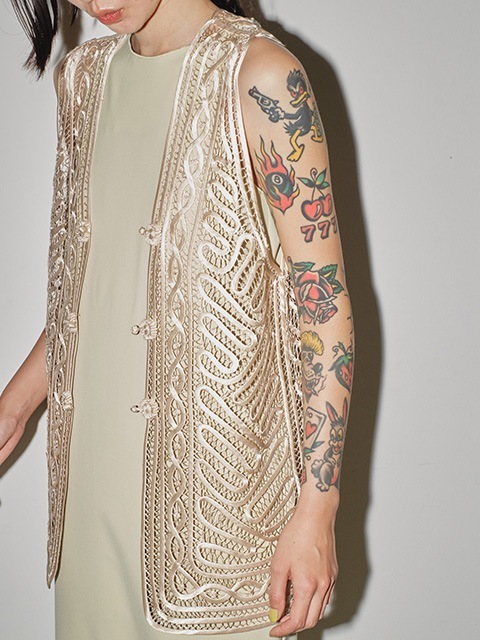 トゥデイフル　todayful Embroidery Middle Vest TODAYFUL Embroidery Middle Vest
