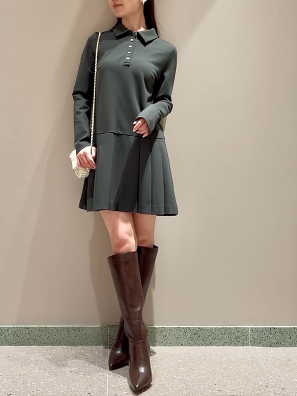 SALE50%OFF】SNIDEL スナイデル Sustainable衿つきプリーツカットミニ