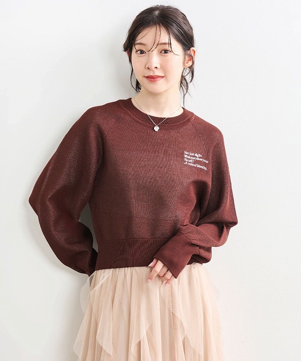 PRE SALE20%OFF】COCODEAL ココディール ラメジャカードスウェット