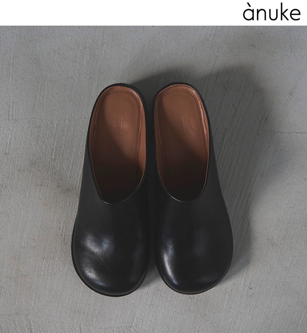 アンヌーク anuke Ecoleather Heel Slip-ons 38 アンヌーク anuke Ecoleather Heel Slip-ons 38