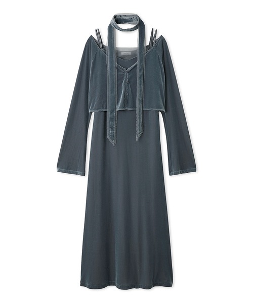 FETICO ベロアシアーキャミワンピース FETICO ベロアシアーキャミワンピース - メルカリ