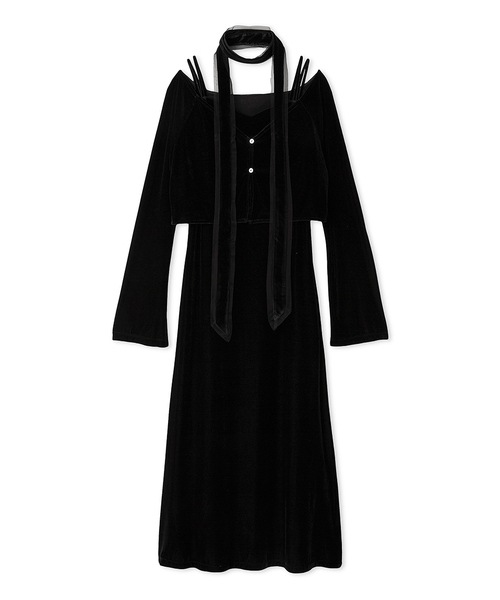 期間限定30%OFF】FRAY I.D フレイアイディー シアーベロアカーデ