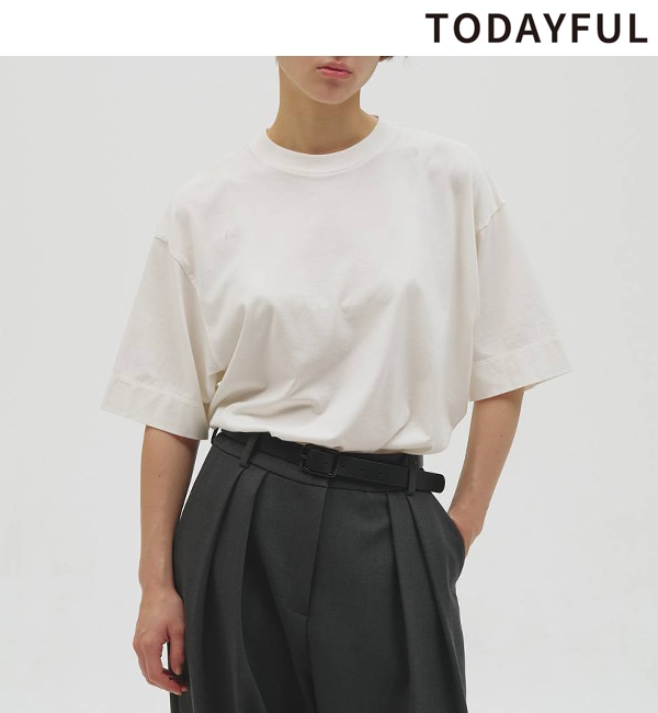 TODAYFUL �ȥ��ǥ��ե�  Cotton Useful  Halfsleeve T-shirts 12610631  �ͥ��ݥ�����̵�� /����󥻥������Բľ��� �������ˤ�15���ޤ�¨��ȯ��(���˰ʳ�)��