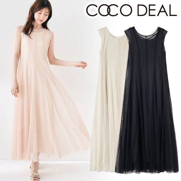 cocodeal レイヤードノースリレースワンピース レイヤードノースリレースワンピース｜PETAL ONLINE（ペタル