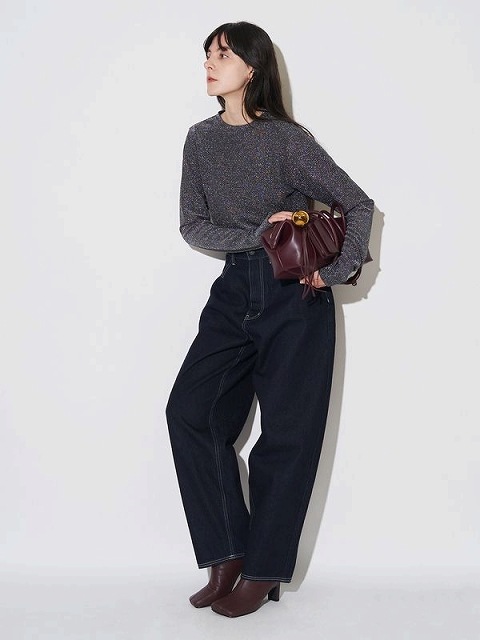 【イデアルーチェ】♡ ELLE ♡ カットソー♡ブラック♡新品未使用♡ アラフォー世代へ脇隠しTシャツ安心して使えます！（Tシャツ