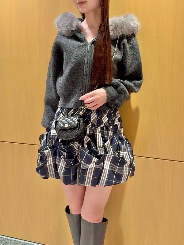 SALE50%OFF】SNIDEL スナイデル Sustainableファー付きニットパーカー