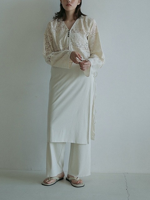 Patchwork Lace Cardigan アンヌーク　ブラック ànuke online store（アンヌーク） / Patchwork Lace