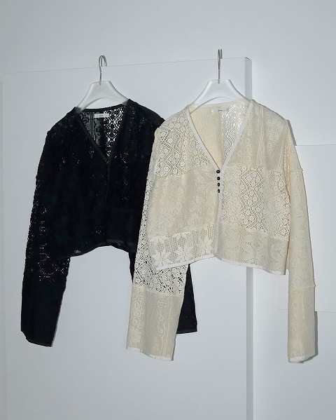 Patchwork Lace Cardigan アンヌーク anuke アンヌーク Patchwork Lace Cardigan 62510403