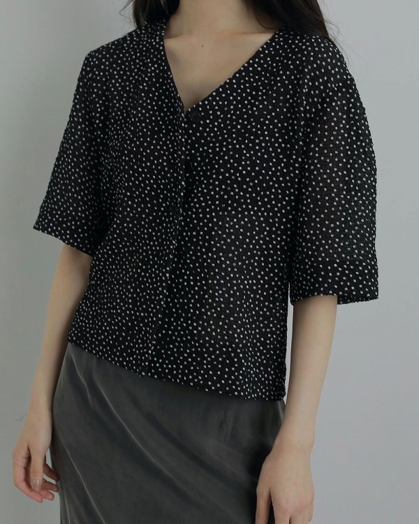 ��SALE60%OFF��anuke ����̡���  Vneck Dot Blouse 62520422  /����󥻥������Բľ��ʡ������ˤ�15���ޤ�¨��ȯ��(���˰ʳ�)��