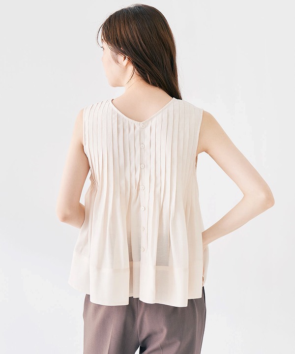 SOLD OUT】COCODEAL ココディール タックペプラムシアーブラウス