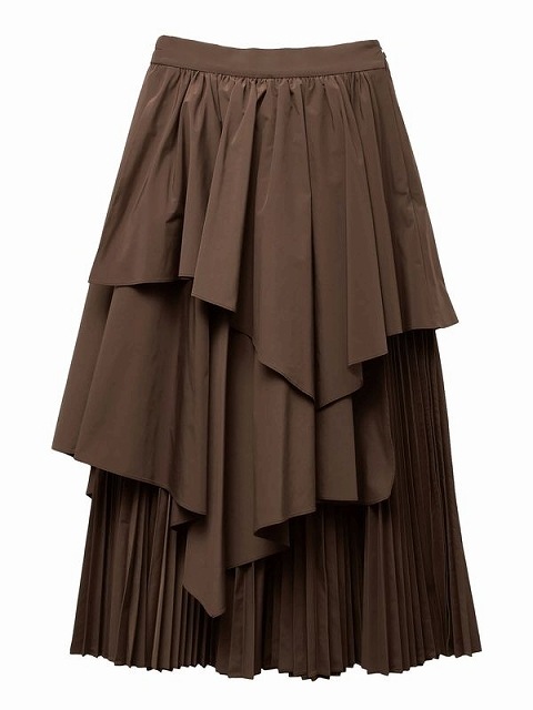 期間限定15%OFF】ELENDEEK エレンディーク ASYMMETRY PLEAT MIX