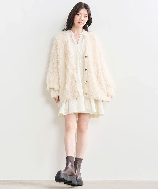 岡崎紗絵さんコラボ】COCODEAL ココディール ロングシャギー