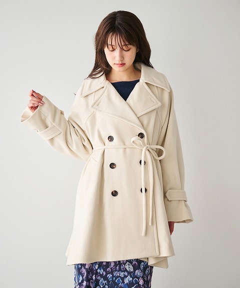 SALE40%OFF】COCODEAL ココディール ミドル丈ウールトレンチ
