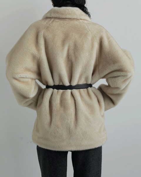 anuke アンヌーク Eco Minkfur Jacket 62520101 /キャンセル返品不可