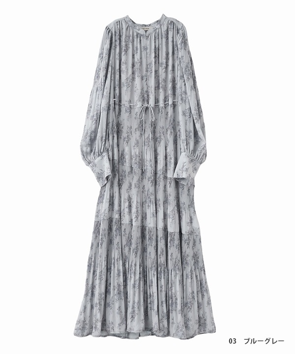 岡崎紗絵さんコラボ】COCODEAL ココディール フラワープリントプリーツ