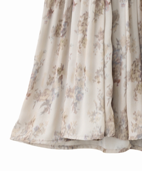 PRE SALE20%OFF】COCODEAL ココディール フラワープリントプリーツ