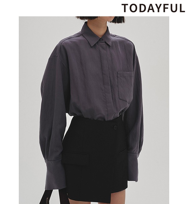 TODAYFUL TODAYFUL Cropped Sweat Pullover ライトグレー TODAYFUL