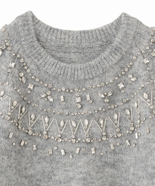 COCODEAL ココディール ノルディックビジューニット 75731451