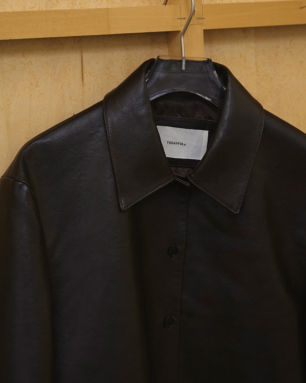 予約商品】TODAYFUL トゥデイフル Leather Shirts Jacket 12610101 2月