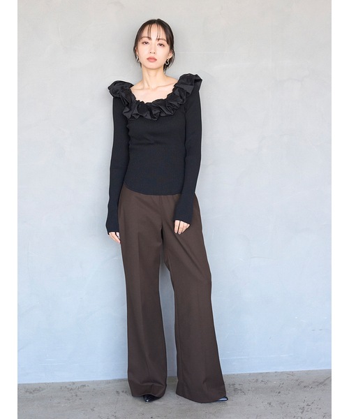 ��SALE30%OFF��SNIDEL ���ʥ��ǥ�  �������ե��˥åȥץ륪���С� SWNT255135  /����󥻥������Բľ��� �������ˤ�15���ޤ�¨��ȯ��(���˰ʳ�)��