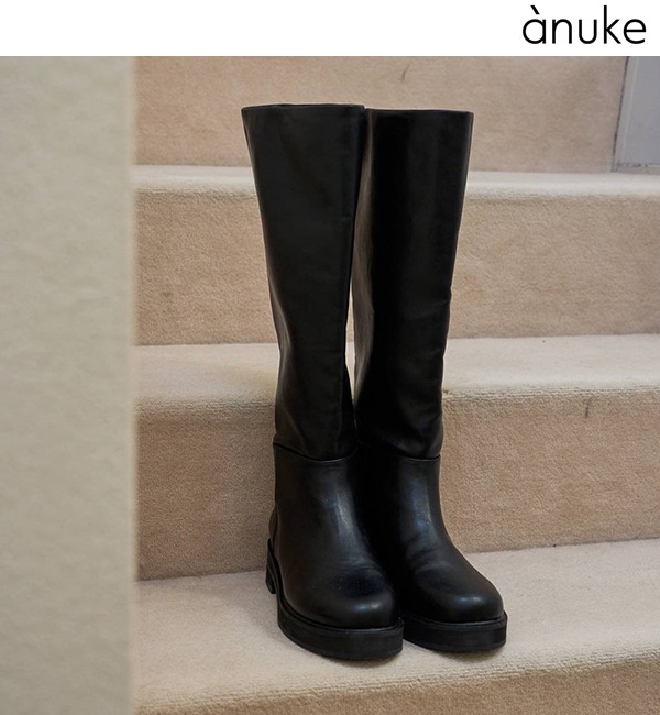 anuke ����̡���  Ecoleather Long Boots 62521007 /����󥻥������Բľ��ʡ������ˤ�15���ޤ�¨��ȯ��(���˰ʳ�)��
