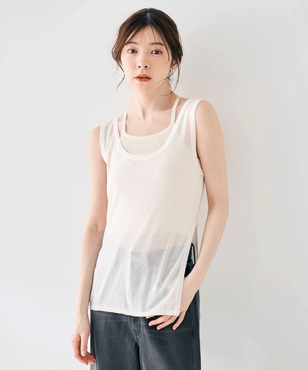 SALE50%OFF】COCODEAL ココディール アメスリキャミ×タンクレイヤード