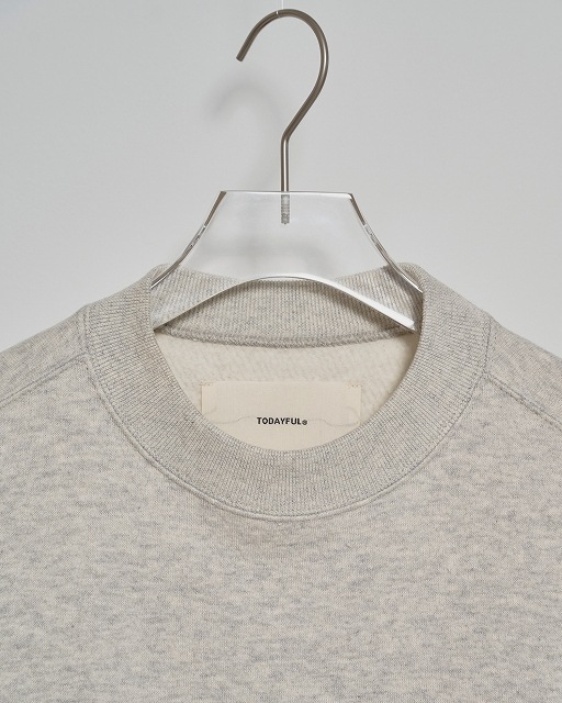 Cotton Brushed Sweat ライトグレー TODAYFUL Cotton Brushed Sweat 12520621（スウェット）｜TODAYFUL