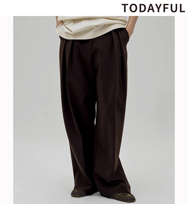 ��ͽ���ʡ�TODAYFUL �ȥ��ǥ��ե�  Bonding Wide Trousers 12620702 12�����1��������ͽ�� /����󥻥������Բľ���