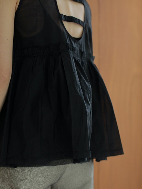 SOLD OUT】【PRE SALE20%OFF】anuke アンヌーク Sheer Peplum