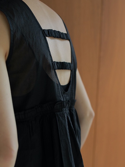 SOLD OUT】【PRE SALE20%OFF】anuke アンヌーク Sheer Peplum