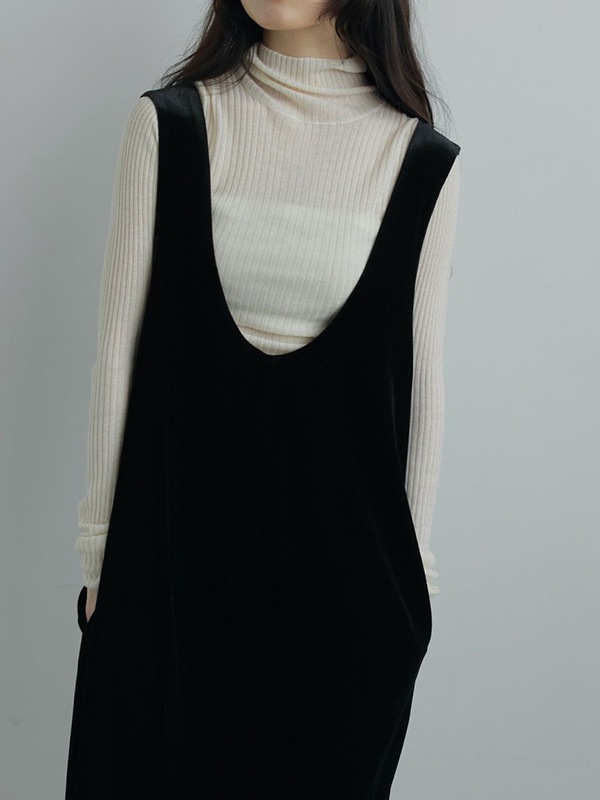 SOLD OUTanuke ̡  Velour Uneck Onepiece 62520314 /󥻥Բľʡˤ15ޤ¨ȯ(˰ʳ)