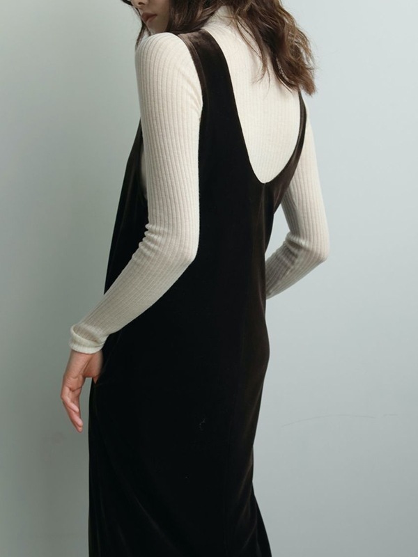 SOLD OUTanuke ̡  Velour Uneck Onepiece 62520314 /󥻥Բľʡˤ15ޤ¨ȯ(˰ʳ)