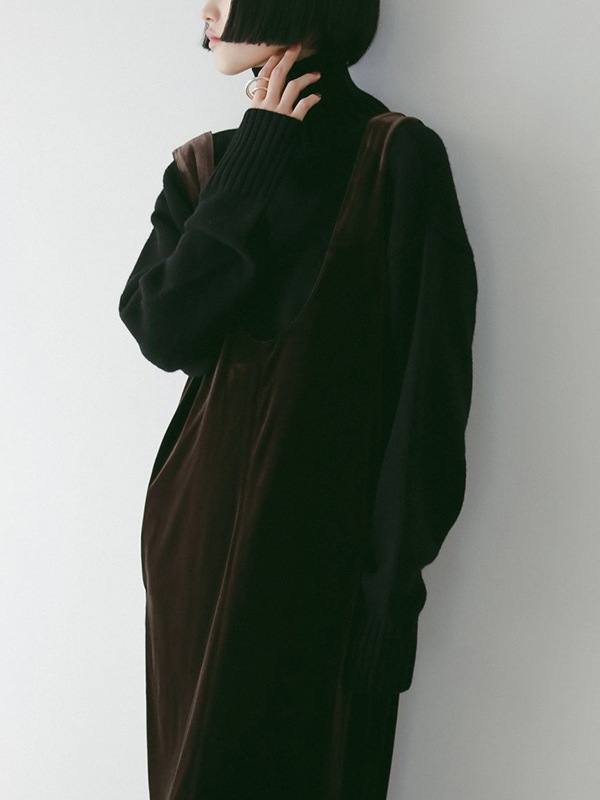 SOLD OUTanuke ̡  Velour Uneck Onepiece 62520314 /󥻥Բľʡˤ15ޤ¨ȯ(˰ʳ)