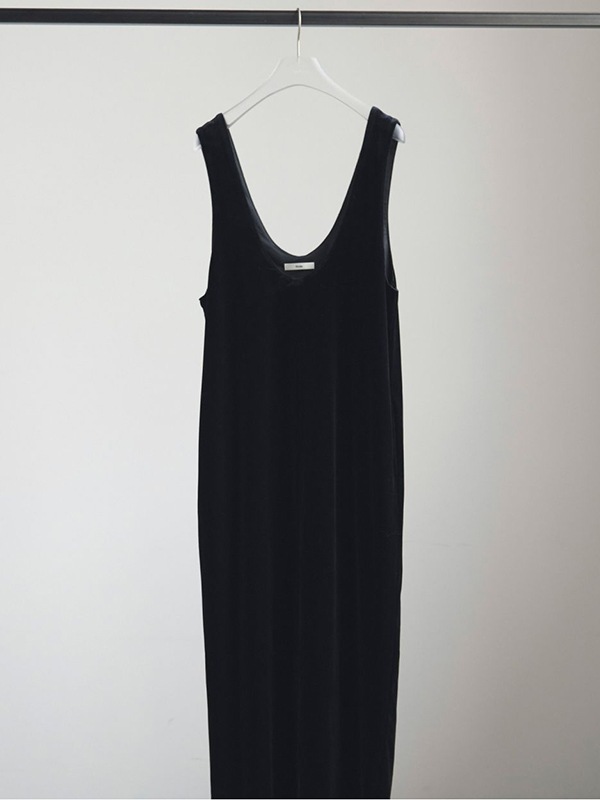 SOLD OUT】anuke アンヌーク Velour Uneck Onepiece 62520314