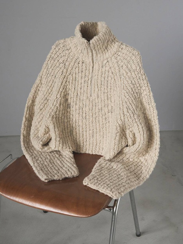 anuke【未使用に近い】Wool Zip Knit anuke ANUKE (アンヌーク）Wool Zip Knit 即日発送 sale : RAPTURE