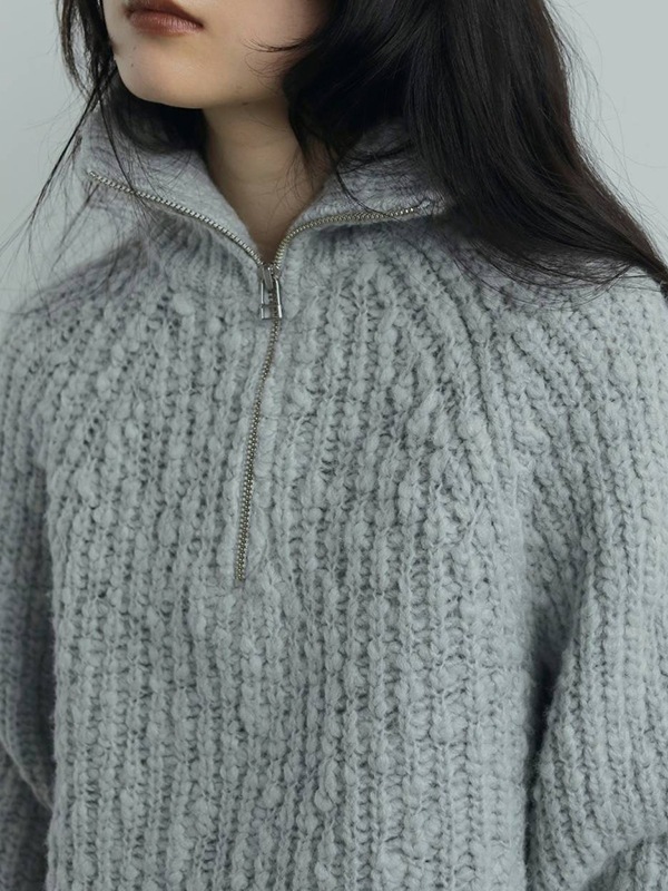 anuke【未使用に近い】Wool Zip Knit anuke ANUKE (アンヌーク）Wool Zip Knit 即日発送 sale : RAPTURE