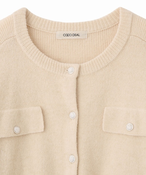 実物写真あり 完売色 ココディール 新品タグ付 ブークレーポケットカーディガン ブークレーポケットカーディガン｜PETAL ONLINE（ペタルオンライン）