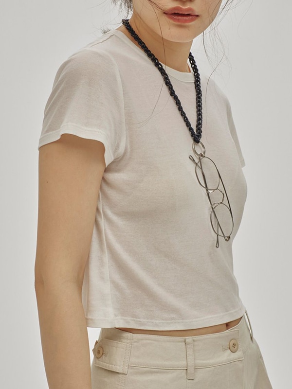 トップス todayful Compact Sheer T-shirts セール】Compact Sheer T-shirts（Tシャツ/カットソー