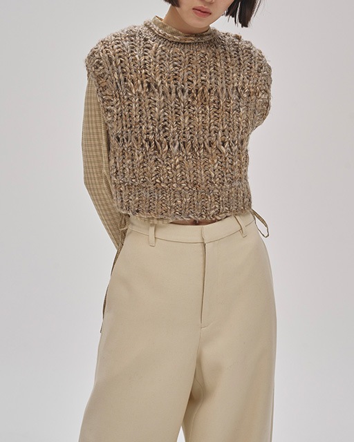 ��SALE20%OFF��TODAYFUL �ȥ��ǥ��ե�  Mix Handknit Vest 12520525 /����󥻥������Բľ��ʡ������ˤ�15���ޤ�¨��ȯ��(���˰ʳ�)��