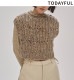 ��SALE20%OFF��TODAYFUL �ȥ��ǥ��ե�  Mix Handknit Vest 12520525 /����󥻥������Բľ��ʡ������ˤ�15���ޤ�¨��ȯ��(���˰ʳ�)��