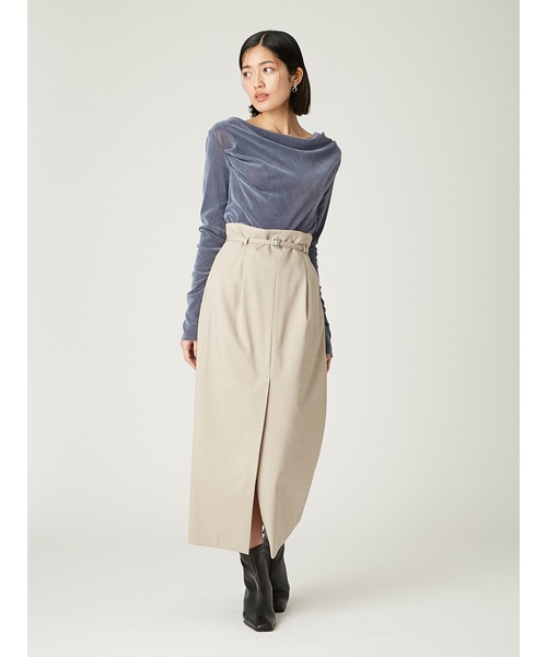 新品　FRAYI.Dフレイアイディー　デコルテタック フロッキーチュールトップス SOLD OUT】【期間限定10%OFF】FRAY I.D フレイアイディー