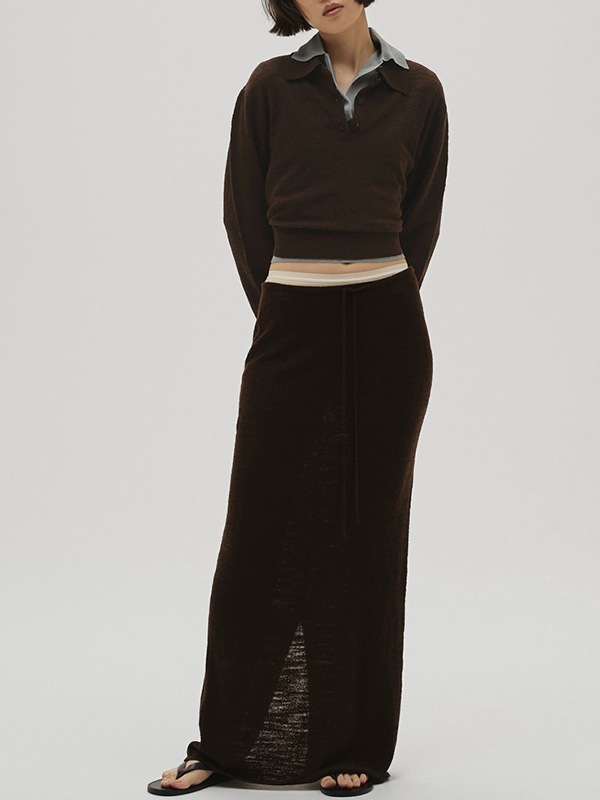 TODAYFUL �ȥ��ǥ��ե�  Layered  Polo Knit 12610508  /����󥻥������Բľ��� �������ˤ�15���ޤ�¨��ȯ��(���˰ʳ�)��