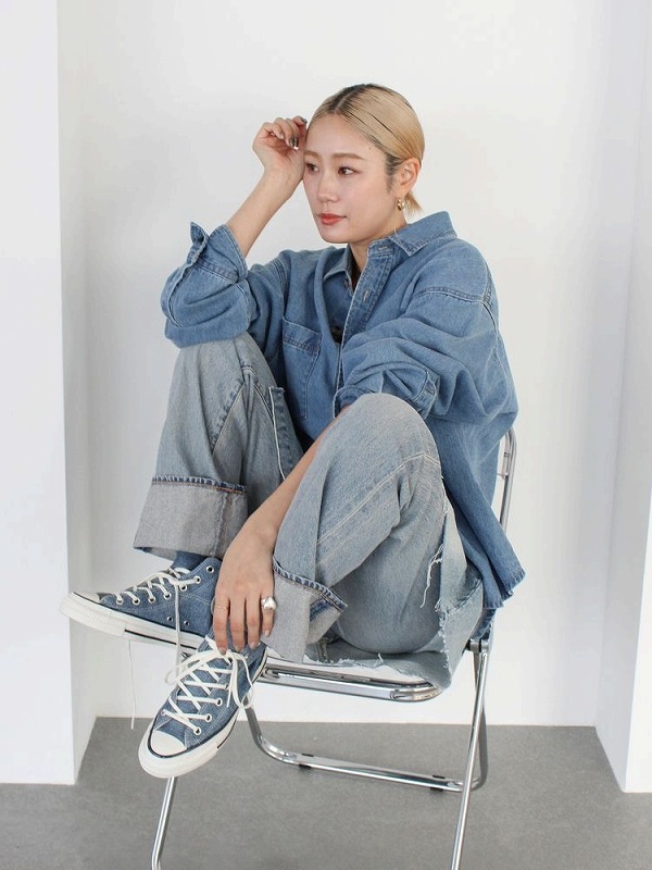 �ڴ��ָ���10%OFF�ۡ�ͽ���ʡ�Ungrid ���󥰥�å�  CONVERSE����� �ǥ˥�ALL STAR AGED HI / UG15TH 112621861701 3������4��������ͽ�� /����󥻥������Բľ���