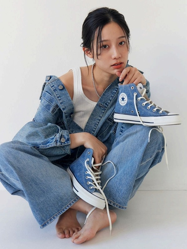 �ڴ��ָ���10%OFF�ۡ�ͽ���ʡ�Ungrid ���󥰥�å�  CONVERSE����� �ǥ˥�ALL STAR AGED HI / UG15TH 112621861701 3������4��������ͽ�� /����󥻥������Բľ���