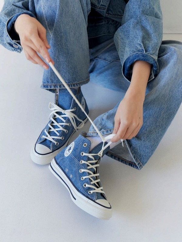 �ڴ��ָ���10%OFF�ۡ�ͽ���ʡ�Ungrid ���󥰥�å�  CONVERSE����� �ǥ˥�ALL STAR AGED HI / UG15TH 112621861701 3������4��������ͽ�� /����󥻥������Բľ���