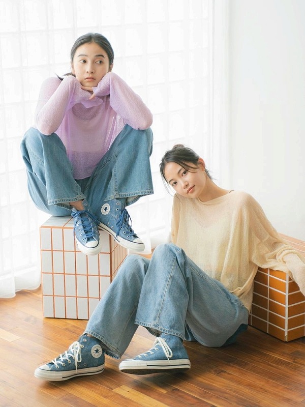 �ڴ��ָ���10%OFF�ۡ�ͽ���ʡ�Ungrid ���󥰥�å�  CONVERSE����� �ǥ˥�ALL STAR AGED HI / UG15TH 112621861701 3������4��������ͽ�� /����󥻥������Բľ���