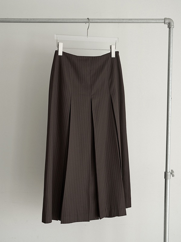 anuke ����̡��� Stripe Pleats Skirt 62620804 /����󥻥������Բľ��ʡ������ˤ�15���ޤ�¨��ȯ��(���˰ʳ�)��